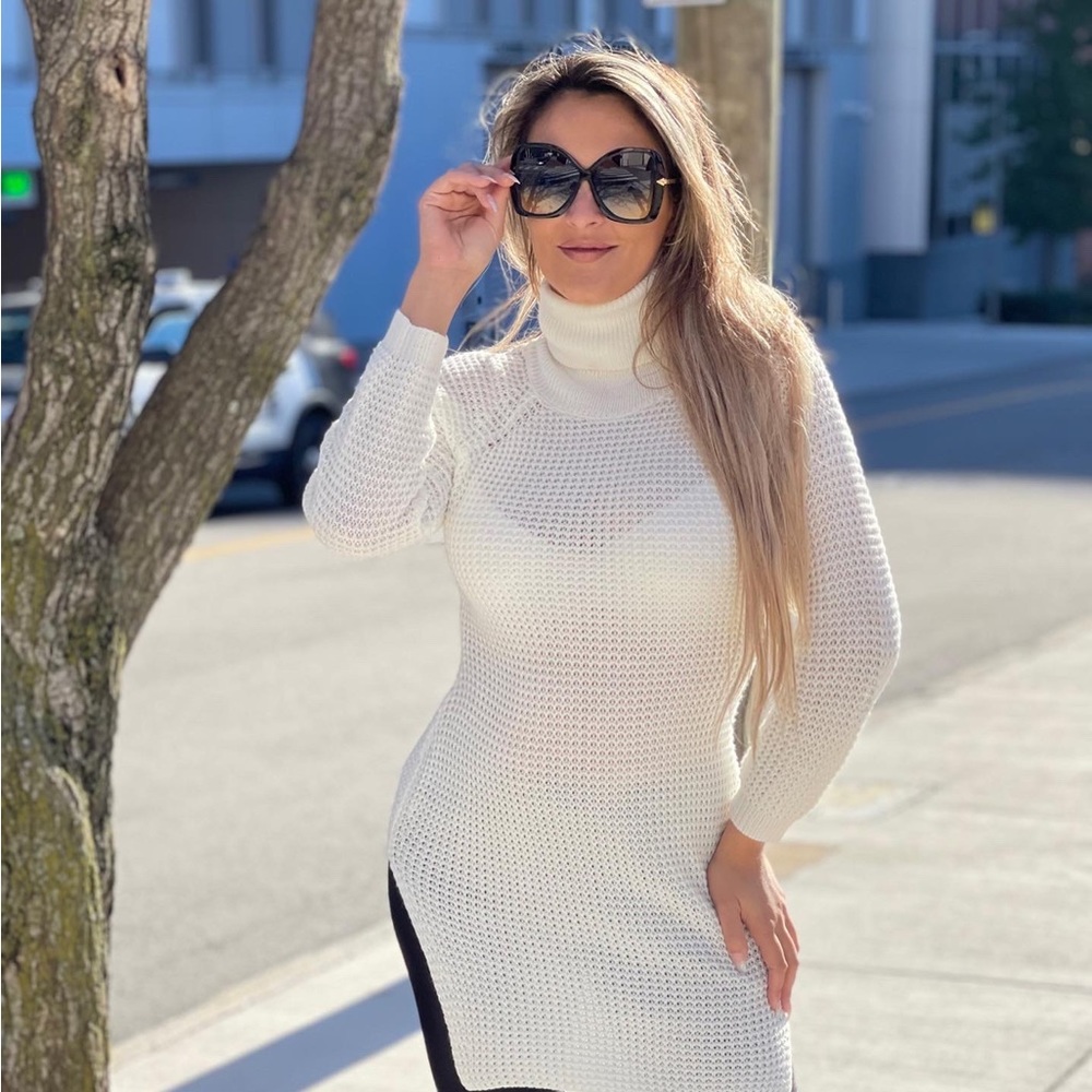 White dress long sleeve